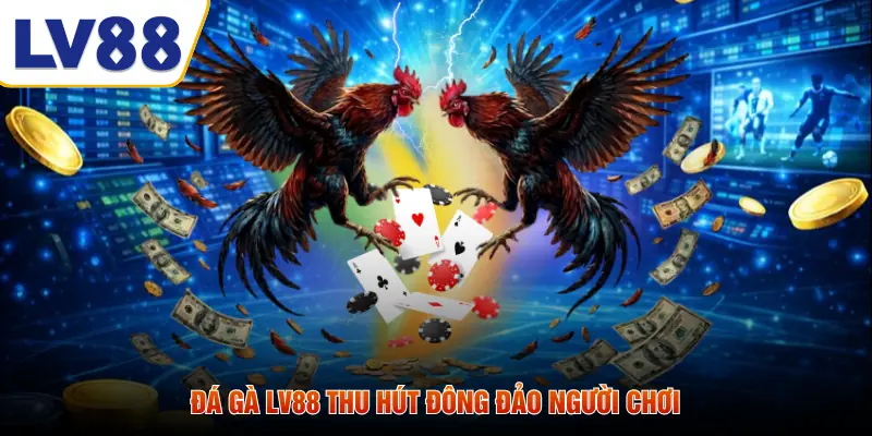Đá gà LV88 thu hút đông đảo người chơi